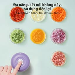 Thumbnail Máy xay tỏi ớt cầm tay Samono SW-L4  250ml 30w không dây, dung lượng pin sạc 800 mAh, cổng type C 3