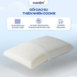 Thumbnail Gối Cao Su Thiên Nhiên Gummi Cookie Nâng Đỡ Chắc Chắn, Thông Thoáng, Thiết Kế Độ Cong Phù Hợp 2