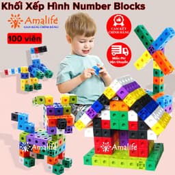 Thumbnail Xếp Hình Numberblocks Đồ Chơi Toán Học Thông Minh Trí Tuệ Cho Bé Linking Cube 100 Viên Chính Hãng Amalife 1