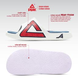 Thumbnail Dép thể thao PEAK Taichi Slippers Công nghệ đế siêu nhẹ trai nghiệm êm ái ET42057L EWT42057L 3