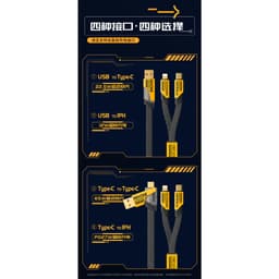 Thumbnail Dây cáp sạc nhanh 4in1 wekome WDC-26 - Hàng chính hãng 2