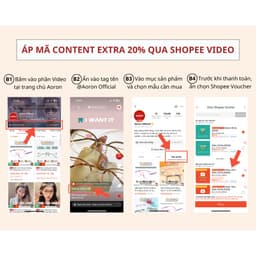 Thumbnail Gọng Kính Mắt Tròn Nhỏ Nam Nữ Aoron Chất Liệu Kim Loại Chống Gỉ Cao Cấp Có Thể Thay Cận Phong Cách Vintage AK044 1