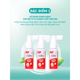 Thumbnail Combo 2 hộp xịt chống sâu răng MIDKID vị táo 20ml cho bé từ 1 tuổi - Tặng Bàn chải U hình thú ngẫu nhiên + Sticker 4