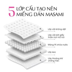 Thumbnail Miếng dán thấm mồ hôi nách Masami khử mùi thấm hút hiệu quả túi 10 miếng 3