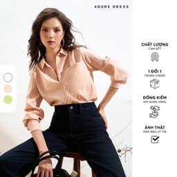 Thumbnail Áo Sơ mi basic giả đũi 3 màu 411SH0011 ADORE DRESS 1