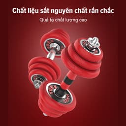 Thumbnail OneTwoFit tạ tập tay Barbell Dumbbell 20kg +30cm Barbell bar Bộ đĩa tạ tập gym thép nguyên chất 3