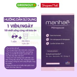 Thumbnail Viên uống nội tiết tố nữ Manhae Nutrisante điều hòa kinh nguyệt giảm khô hạn tăng cường sinh lý nữ 4