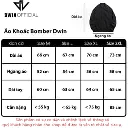 Thumbnail Áo khoác gió nam nữ DWIN local brand bomber vải dù 2 lớp unisex form oversize chống nước không nhăn 1