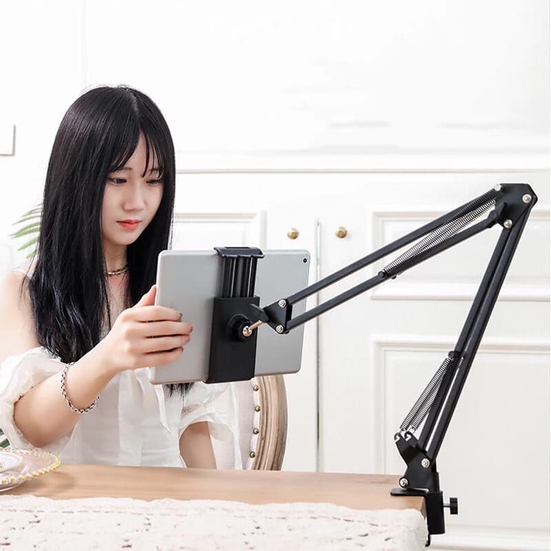Ảnh Giá Đỡ Ipad Điện Thoại KB24 - Kẹp Đầu Giường, Kẹp Bàn Xoay 360 Độ Để Chụp Ảnh Quay Phim - HOLOCOM 4