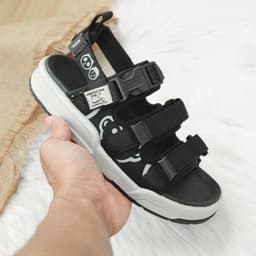 Thumbnail Sandal nữ MOL 3 quai ngang MS1801Be màu hồng phấn 3