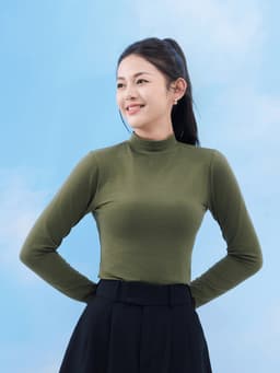 Thumbnail Áo Giữ Nhiệt Nữ Cổ Cao LAROMA | Giữ Ấm - Siêu Co Dãn - Vải Thơm - Kháng Khuẩn 2