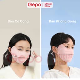 Thumbnail Khẩu trang vải 2 lớp ENAIDE chất liệu lụa băng mềm mịn chống nắng chống tia UV UPF 50+ tặng kèm thẻ test UV 2