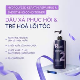 Thumbnail Dầu gội xả phục hồi làm phồng tóc ngăn ngừa tóc gãy rụng Rosemine Repair 500ML - 1000ML 4