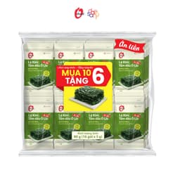 Thumbnail Lốc 16 gói lá kim tẩm dầu oliu 5g O'food 1