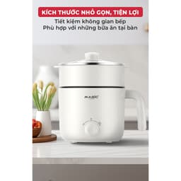 Thumbnail Nồi lẩu điện đa năng Magic A-040, dung tích 1.3L, công suất 600W, bảo hành 12 tháng 3