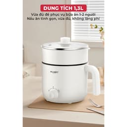 Thumbnail Nồi lẩu điện đa năng Magic A-040, dung tích 1.3L, công suất 600W, bảo hành 12 tháng 2