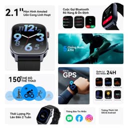 Thumbnail Đồng hồ thông minh Kieslect Ks 3 I Nghe gọi trực tiếp I Chống nước 5 ATM I Định vị GPS - Hàng chính hãng 3
