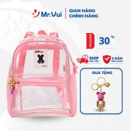 Thumbnail Balo mini Mr Vui BLTEEN 1022, balo trong suốt thời trang nữ chống thấm nước cho học sinh, sinh viên 1