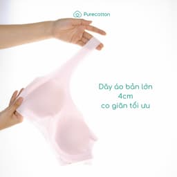 Thumbnail Áo lá học sinh không viền Purecotton chất liệu cotton cao cấp Beauty Light Bra PC088 2