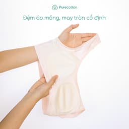 Thumbnail Áo lá học sinh Purecotto bé gái mới lớn chất liệu Sợi Sồi kiểu dáng chui đầu có đệm màu hồng PC117 3