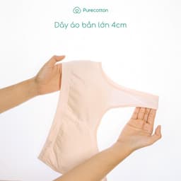Thumbnail Áo lá học sinh Purecotto bé gái mới lớn chất liệu Sợi Sồi kiểu dáng chui đầu có đệm màu hồng PC117 4