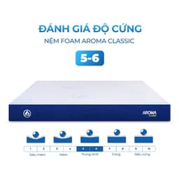 Thumbnail Nệm Foam Aroma Classic Vải Gấm, Mẫu Mã Mới, Nệm Êm Mềm Vừa Phải, Chính Hãng, Bảo Hành 10 năm. 4