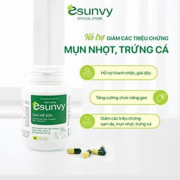 Thumbnail Viên Uống TPBVSK Esunvy Hỗ Trợ Giảm Bã Nhờn, Hỗ Trợ Giảm Mụn Hộp 30 Viên 1