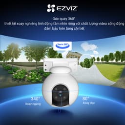 Thumbnail Camera Wi-fi EZVIZ H8 PRO 5MP Ghi Hình Màu Ban Đêm, Công Nghệ AI phát hiện người và xe, Theo dõi tự động 1