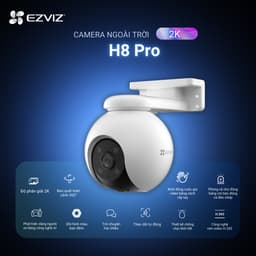 Thumbnail Camera Wi-fi EZVIZ H8 PRO 2K &3K, Quay Quét 360, Ghi Hình Màu Ban Đêm, Đàm Thoại 2 Chiều 1