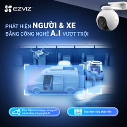 Thumbnail Camera Wi-fi EZVIZ H8 PRO 2K &3K, Quay Quét 360, Ghi Hình Màu Ban Đêm, Đàm Thoại 2 Chiều 3