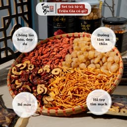 Thumbnail Trà thảo mộc Triệu gia tứ vị giúp ngủ ngon, đẹp da, trà đông trùng hạ thảo tăng cường sức khỏe 3