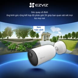 Thumbnail Camera Pin Sạc Ngoài Trời EB3 EVZIZ 2K, Có Màu Ban Đêm, IP Chống Chịu Thời Tiết 1