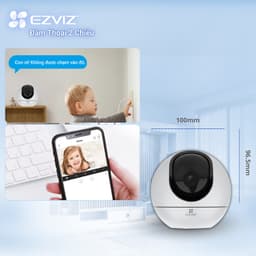 Thumbnail Camera WI-FI EZVIZ C6 4MP Quay Quét 360 Độ, Ống Kính Cảm Biến 3
