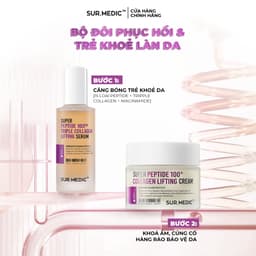 Thumbnail Combo Siêu Tinh Chất Và Kem Dưỡng Phục Hồi và Trẻ Khoẻ Da SURMEDIC Super Peptide 100™ Collagen Lifting Serum 100ml 2