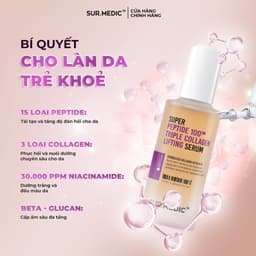 Thumbnail Combo Siêu Tinh Chất Và Kem Dưỡng Phục Hồi và Trẻ Khoẻ Da SURMEDIC Super Peptide 100™ Collagen Lifting Serum 100ml 1
