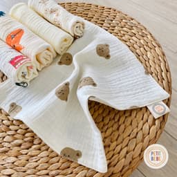 Thumbnail Khăn sữa cho bé Petit Bebe muslin thấm hút mềm mại cho làn da bé họa tiết bé trai bé gái 4