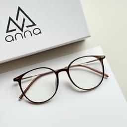 Thumbnail Gọng kính cận thời trang nam nữ ANNA kim loại dáng tròn unisex cá tính OL 83083 1