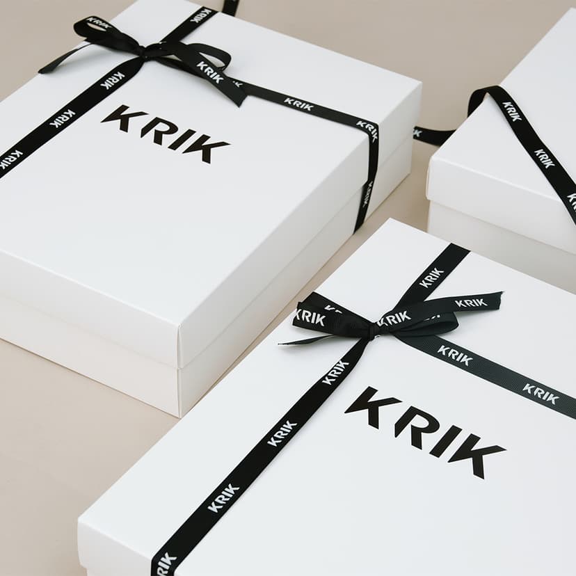 Ảnh Hộp Quà Tặng KRIK Trắng Trơn Chất Liệu Giấy Ivory Cao Cấp 3