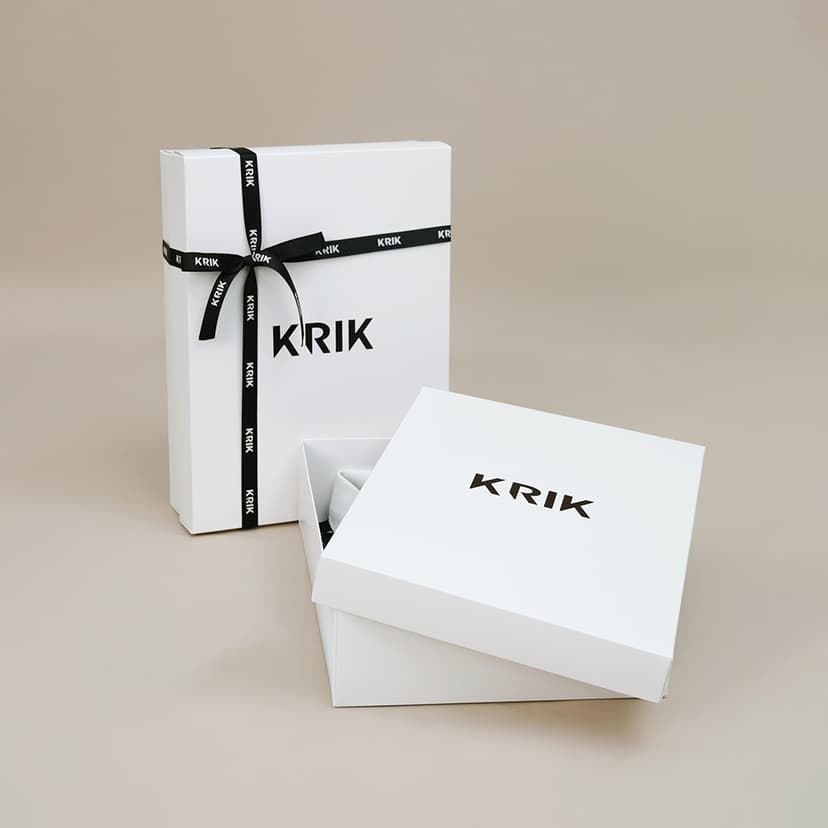 Ảnh Hộp Quà Tặng KRIK Trắng Trơn Chất Liệu Giấy Ivory Cao Cấp 4