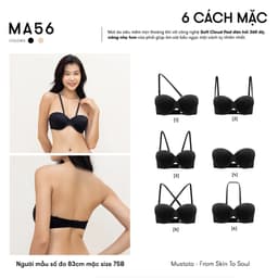 Thumbnail BST Áo Quây Không Dây Bra Nữ Mustoto Mút Mỏng (MA27 MA56) 2