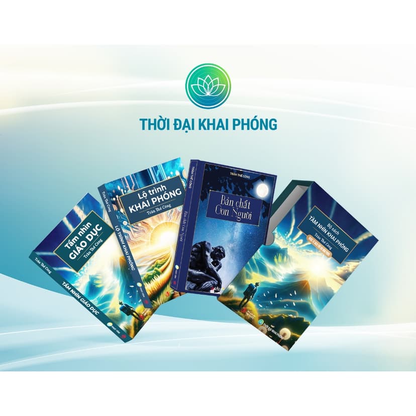 Ảnh Bộ sách - Tầm Nhìn Khai Phóng kèm Hộp (3 cuốn - bìa cứng) - Tác giả: Trần Thế Công 1