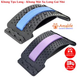 Thumbnail Combo 2 Khung Tựa Lưng Gai Nhỏ Mát Xa Hãng Amalife Khung Ngả Lưng Nhựa Massage Đĩa Đệm, Cổ Vai Gáy, Đệm Lưng Ghế Ô Tô 1