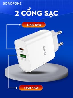 Thumbnail Bộ sạc 20W Hoco C80 hỗ trợ sạc nhanh PD dành cho iphone H-UPF01-GO 3