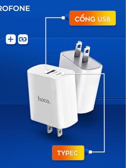 Thumbnail Bộ sạc 20W Hoco C80 hỗ trợ sạc nhanh PD dành cho iphone H-UPF01-GO 2
