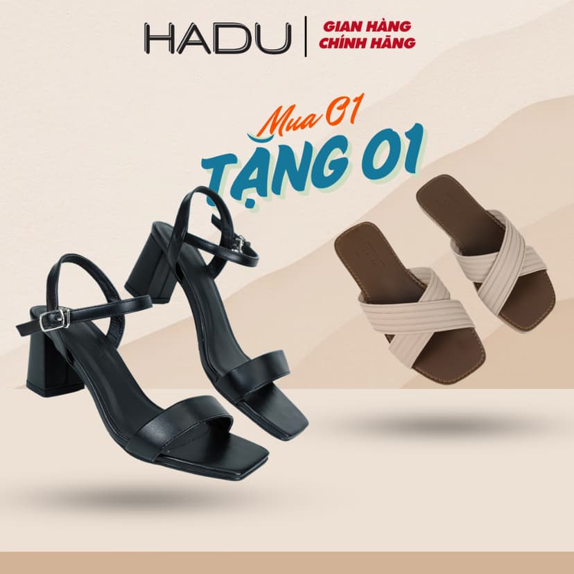 Ảnh - Giày Sandal Cao Gót 5P HS502 Tặng Dép Bệt Nữ K115D Hàng Cao Cấp Bảo Hành 12T 1