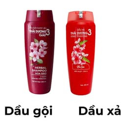 Thumbnail Dầu gội và dầu xả dược liệu Thái Dương 3 / 3 Gold Chai 200ml - Sao Thái Dương 3