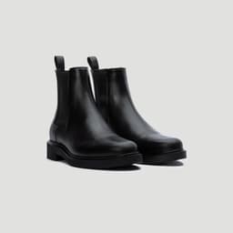 Thumbnail Giày Boot Nam THE WOLF Minimal Chelsea Boot - Black 1