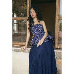 Thumbnail OLV - Áo kiểu hoa cúp ngực Liesel Fleur Top 4