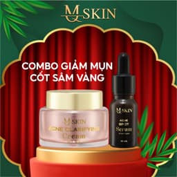 Thumbnail Combo Giảm Mụn Mờ Thâm MQ SKIN Cốt Sâm Vàng Dưỡng Da Toàn Diện- Combo Kem Mụn Và Serum Mụn 1