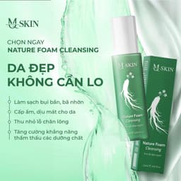 Thumbnail Sữa Rửa Mặt MQ SKin Làm Sạch Sâu Giảm Mụn Cho Da- Nature Foam Cleaning 120ml 2